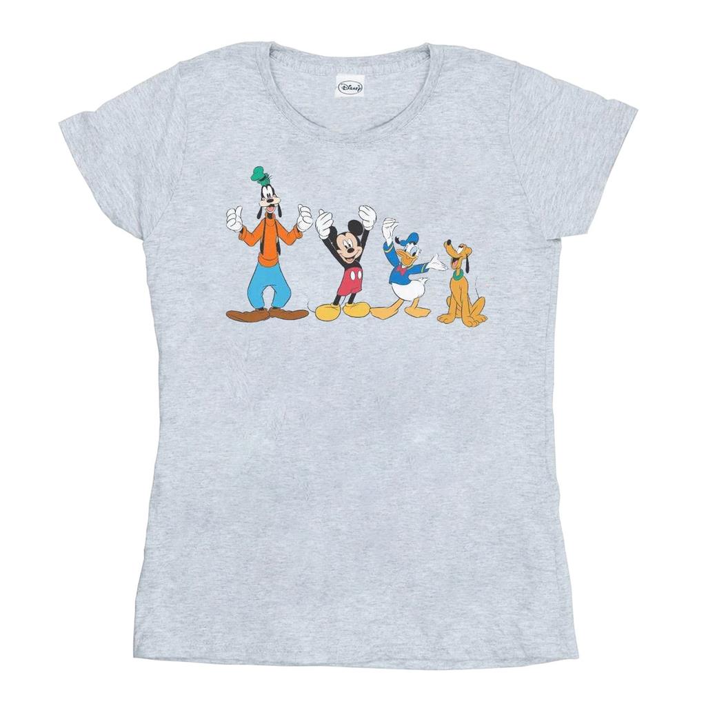 Disney Womens/Ladies Mickey Mouse Friends Cotton T-Shirt
