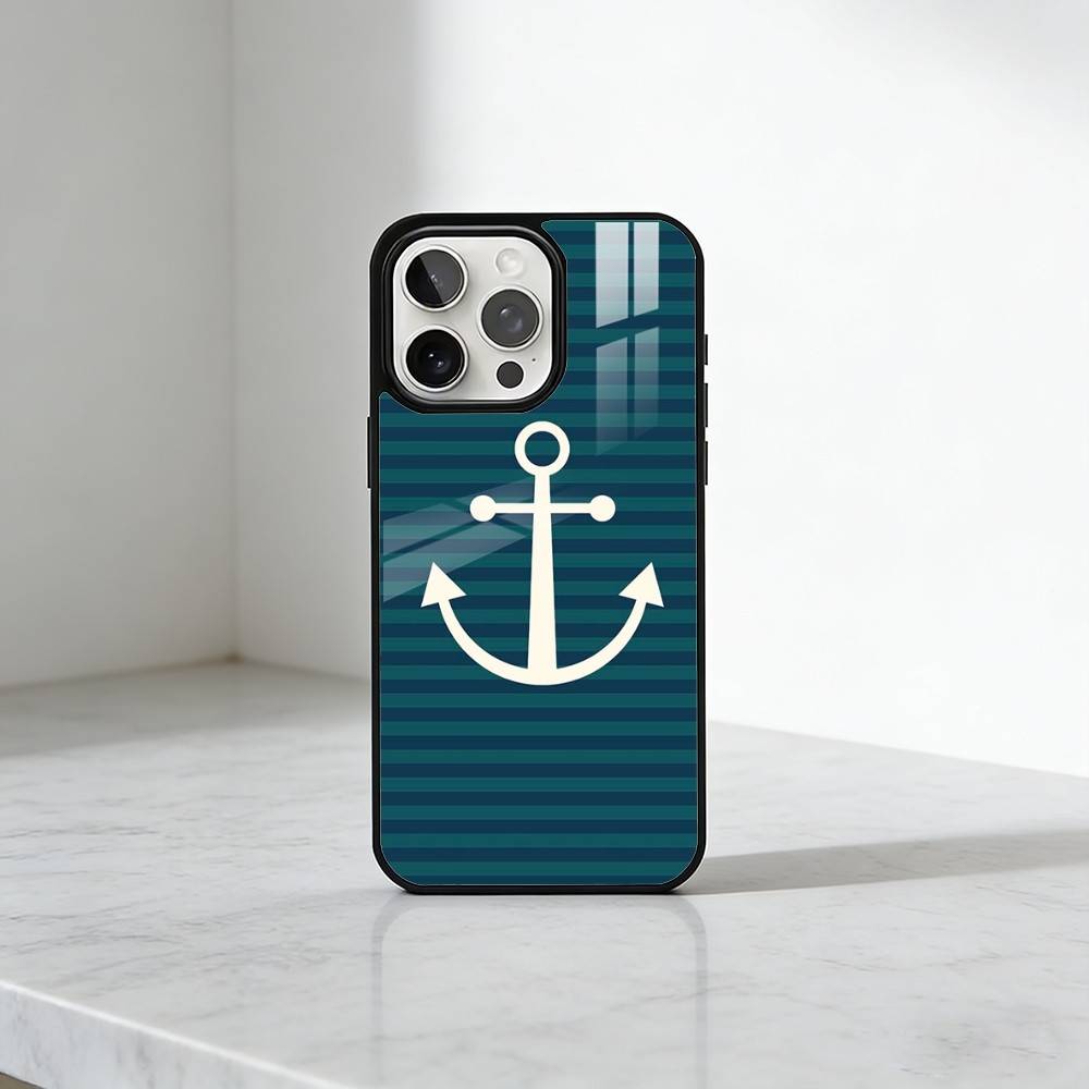 Anchor Compass nautical sailor Phone Case For iPhone17,16,15,14,13 Plus,Pro Max Magnetic For Magsafe Wireless Charging