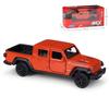Модель игрушечного автомобиля пикапа Jeep Gladiator масштаба 1/36 Welly, литой из сплава, миниатюрный, инерционный, свободный ход колес, коллекционный подарок для детей