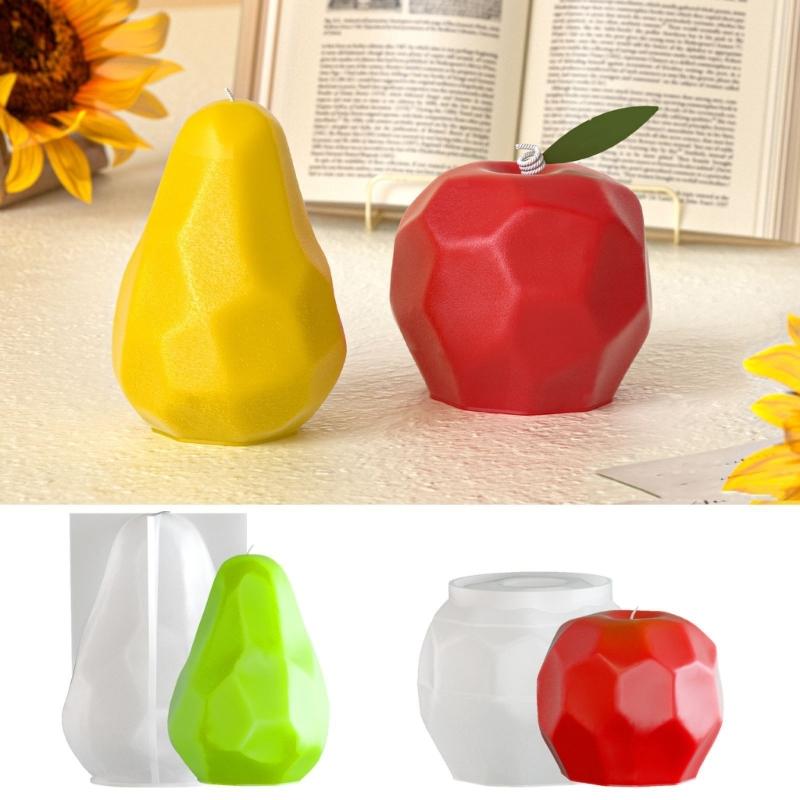 Snake Fruit Pear Shape Silicone Candle Mold Food Grade Silicone Heat Resistant For Making Candle Soap Chocolate Baking