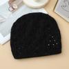 Женская теплая шапка на осень и зиму, шапка для среднего и пожилого возраста, однотонная плюшевая шапка из жемчужной шерсти, модная ветрозащитная шапка
