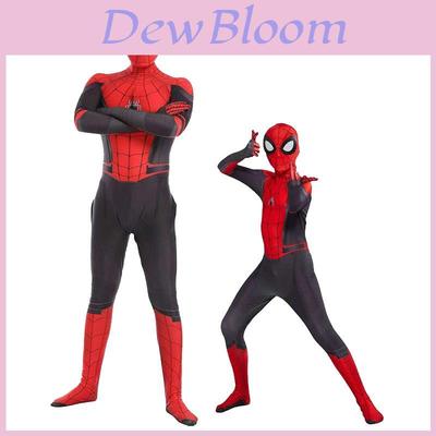Качественный Костюм Косплея Человека-Паука Питера Паркера «Вдали от дома» Для Взрослых и Детей**
