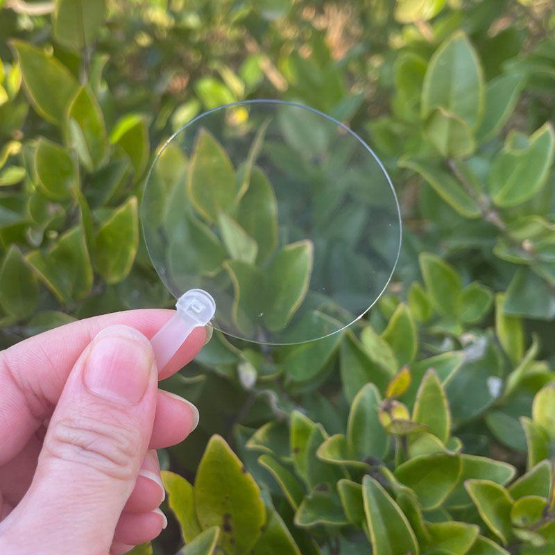 50PCS 5cm Mini Transparent Blank Hand Fans for Kids DIY Art Wedding Party Custom Favors