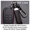 Кожаный чехол-накладка для ключа Oli для Toyota Corolla SE 2023 Camry 50 55 TLC200 Yaris Land Cruiser Prado150 RAV4 Venza SIENNA