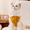 Thickened Cat Clothes Autumn and Winter Warm Lapel Quilting Cotton Traction Vest Cotton Clothes Dog Small and Medium Dog Pet Clothing