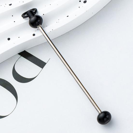 10 шт., брелок с градиентом цвета из бисера, металлические стержни, звенья для проектов «сделай сам», кулон, аксессуары для изготовления ювелирных изделий