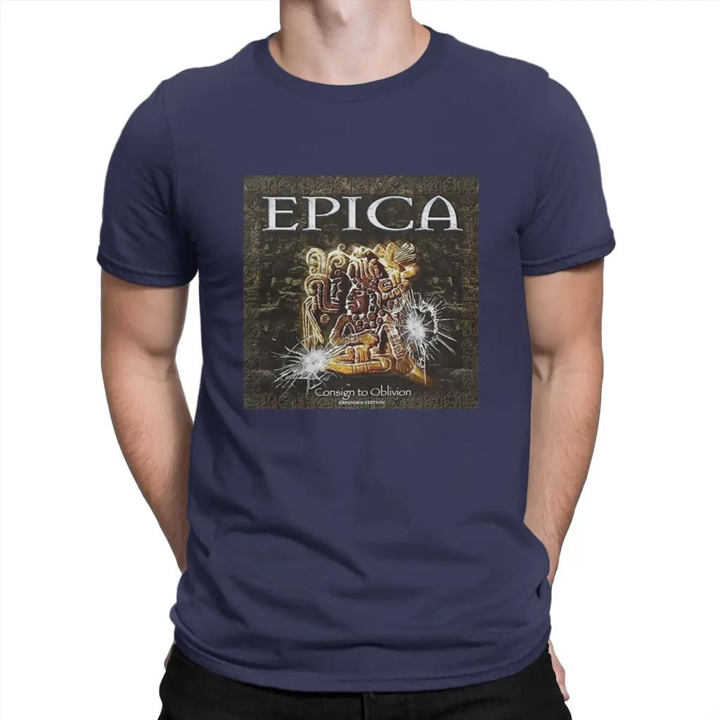 Band Man's TShirt E-Epica Crewneck Tops Fabric T Shirt Funny High Quality Birthday Gifts Unisex