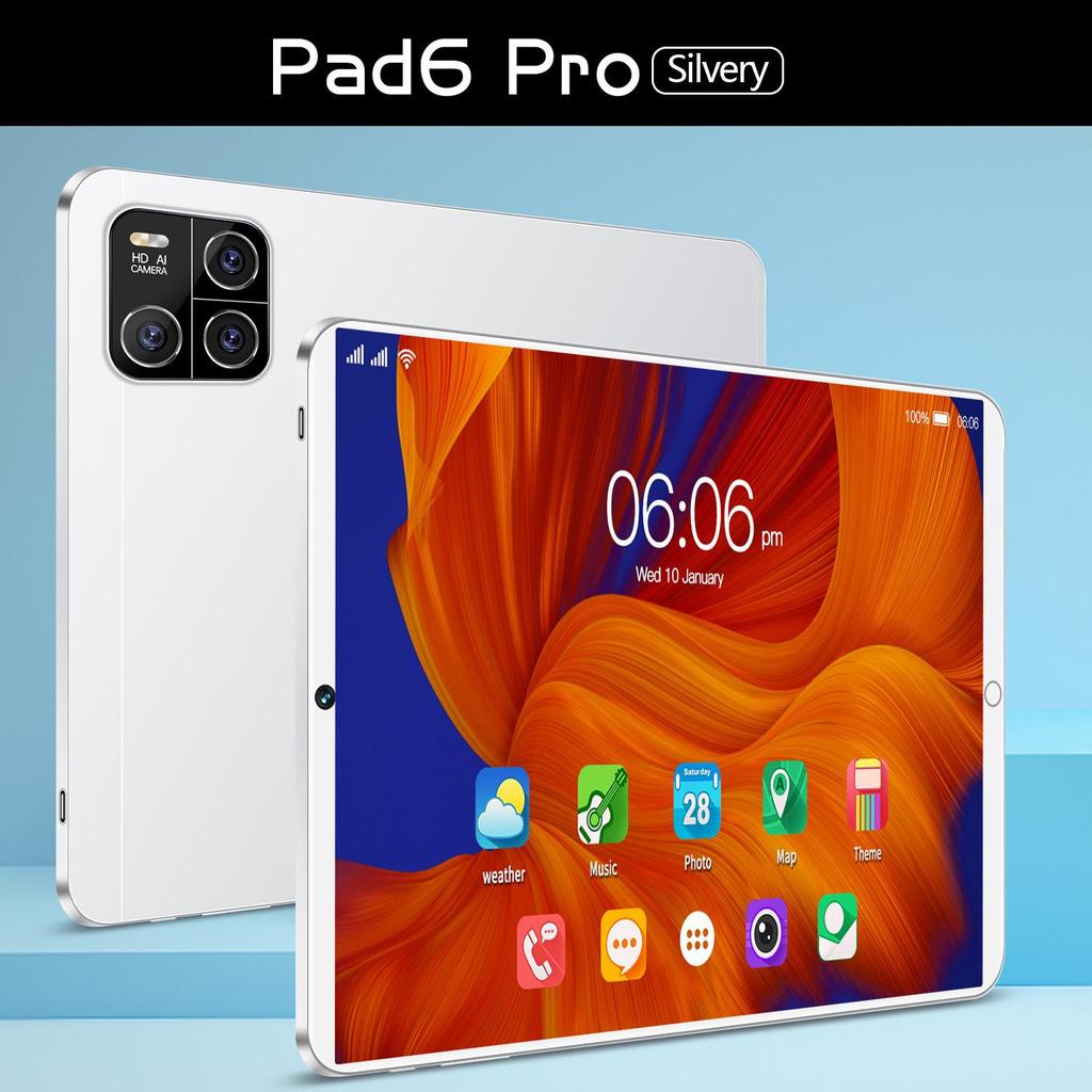 10-дюймовый Android-планшет Pad6 с Wi-Fi, двумя SIM-картами и слотом для карты