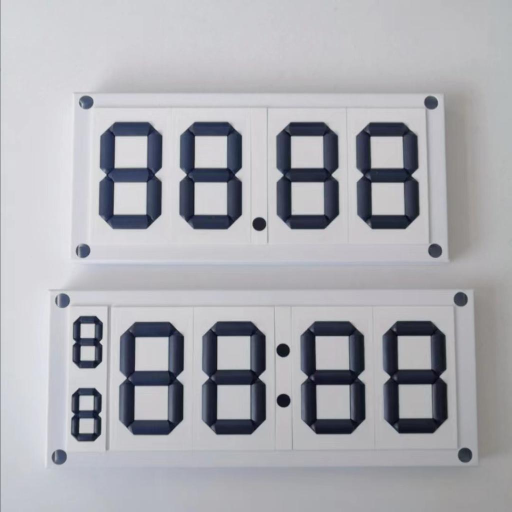 Ultra-clear 7-segment Number Digital Signage for Office Building Lobby