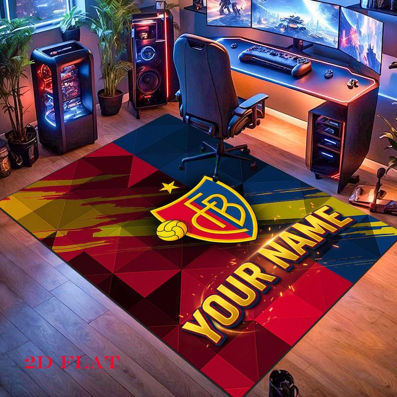 Fc Basel Carpet Rug for Living Room Bedroom Home Sofa Decoration,Kids play Nonslip Floor Mat