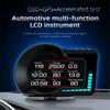 Автомобильный HUD OBD+GPS Цифровой прибор Головной дисплей Спидометр Тест ускорения и торможения