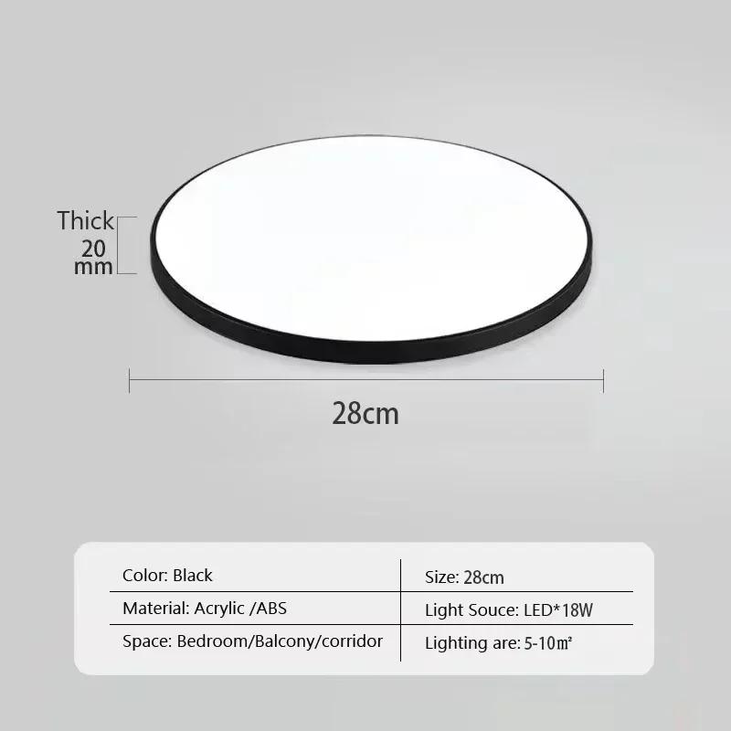 Modern LED Round Ceiling Lamps For Living Room Bedroom Bathroom Dining Room Kitchen Ceiling Light Home Decor Lighting Fixtures