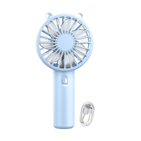 Эргономичный портативный вентилятор с зарядкой от USB, тремя скоростями и мощным потоком воздуха