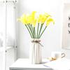 5Pcs Bridal Elegant Real Touch DIY Silk Plants Artificial Calla Lilies Fake Flowers Bouquet