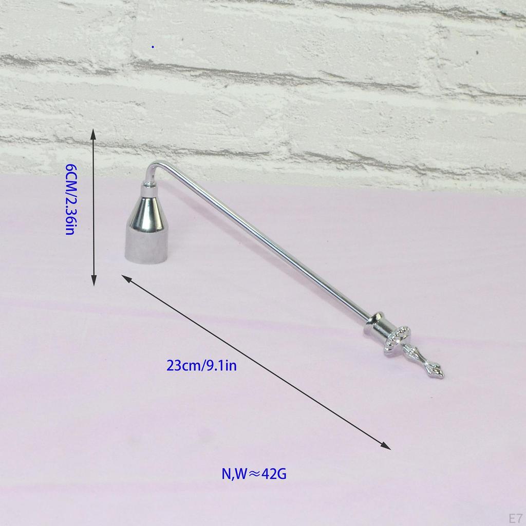 23 Cm Metal Candle with Non-slip Handle for Enthusiasts