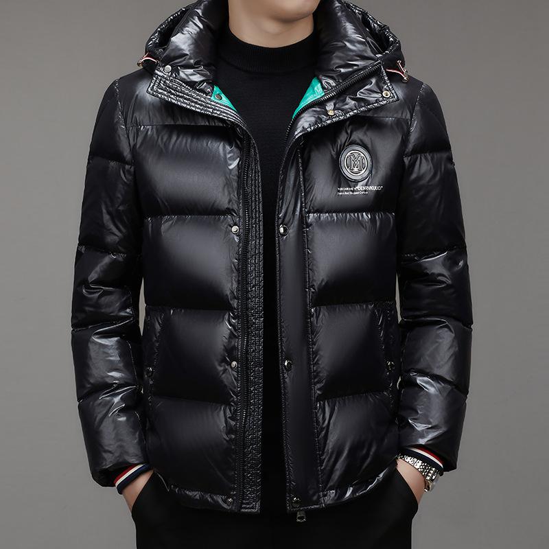 Утепленная куртка-пуховик с капюшоном, деловая повседневная теплая куртка-пуховик