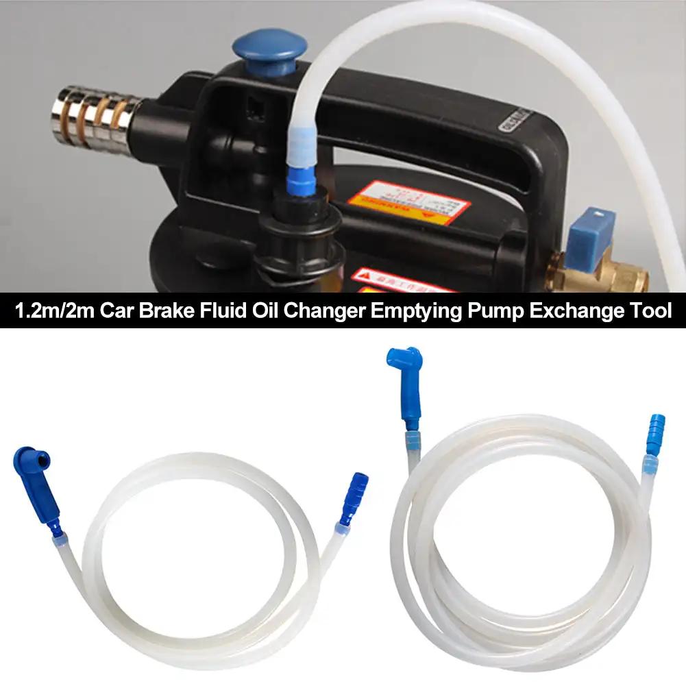 1.2m/2m Автомобильный насос для замены тормозной жидкости, пустой сливной масляный спускной клапан, синий масляный соединитель, аксессуары для заливки масла в автомобиль