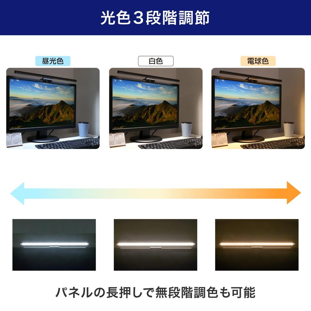 ELPA USB Лампа для монитора Настольная USB Питание Светодиодная Встроенная EML-DP01(компьютерная графика)
