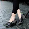 Women Plus Size 35-42 for Women 2024 Wedges Platform Sneakers Fashion Weave Hollow Ladies Loafers Slip-on Casual Shoes