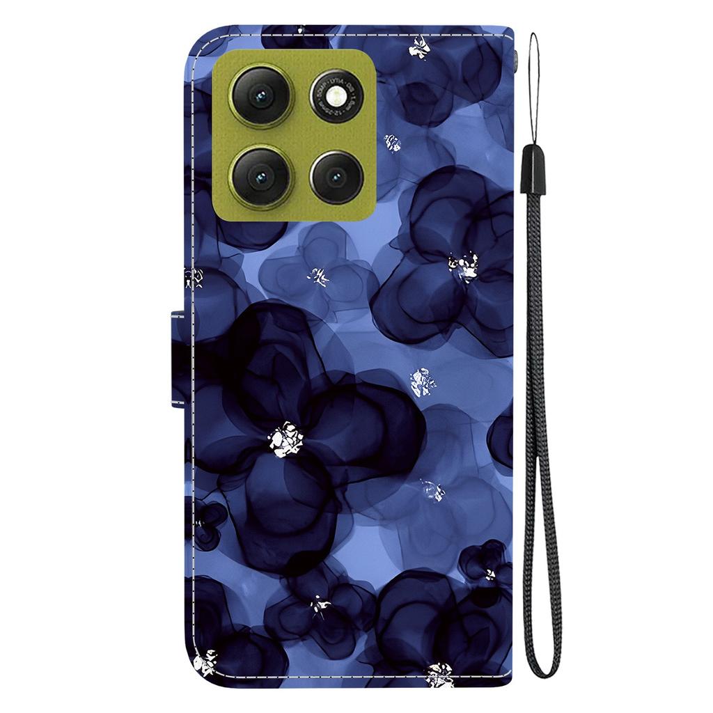 For Motorola Moto G86 5G Wallet Case Pattern Printing Leather Stand Phone Cover with Strap