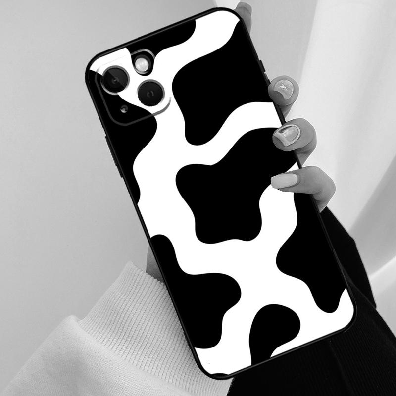 Spotted Cow Skin Print Phone Case For iPhone 17 Pro Max 14 13 12 11 15 16 Pro Max mini 16 15 Plus 16e 17 Air Cover