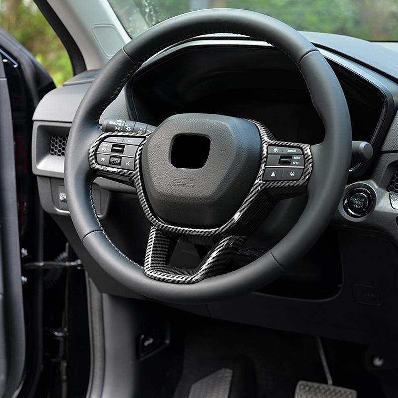 Для Honda CR-V CRV 6-го поколения 2023 2024 2025 гибридный автомобиль ABS рулевое колесо кнопки панель пайетки крышка рамка отделка наклейка аксессуары