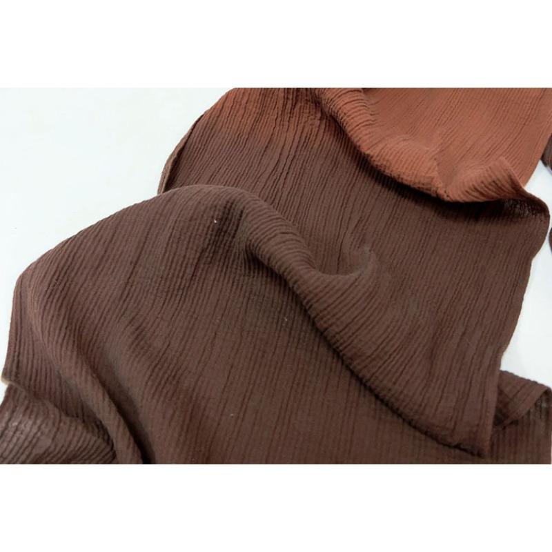 Silk Scarf Women'S Mulberry Silk Solid Color Versatile Summer Scarf Thin Sunscreen Outer Shawl Yarn Brown
