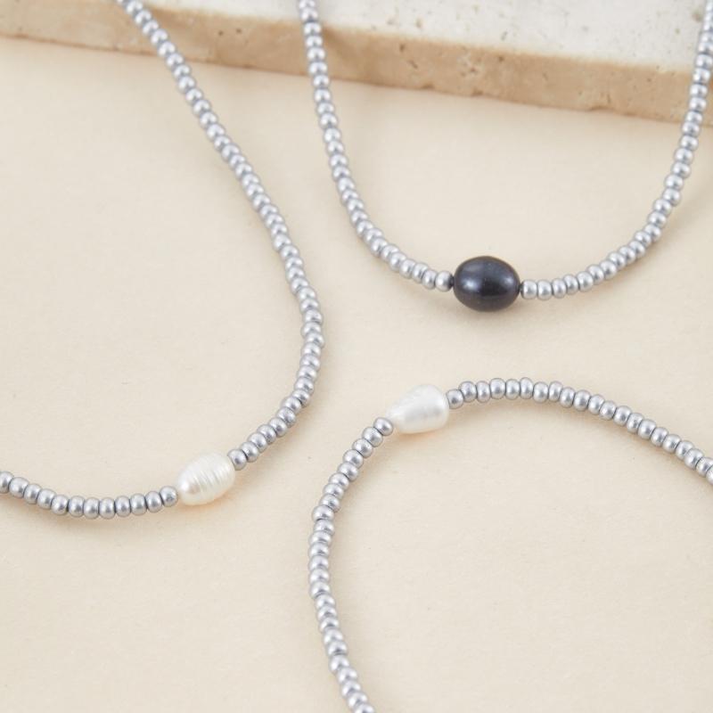 3 шт. Художественное Ретро Имитация Жемчуга Жемчужная Подвеска Ожерелье Ручной Работы Богемный Элегантный Ювелирный Подарок на День Рождения Возможность Носить Слоями