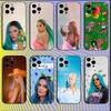 Чехол для телефона с мультяшным рисунком Karol G для iPhone 16,15,14,13,12,11,Mini,Pro,SE,MAX Белый Матовый Ударопрочный Чехол