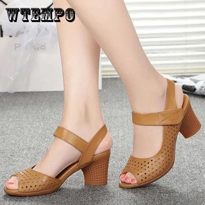 Женские сандалии на высоком каблуке с мягкой подошвой, сандалии с открытым носком, летние туфли с открытым носком, сандалии на каблуке, однотонные, простые сандалии с темпераментными краями