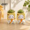 Resin Plant Container Holding Pen Cat Planter Pot, Shaped Flowerpot, Decorative Flowerpot Succulents Plants for Home Office Balcony Succulent Pot
