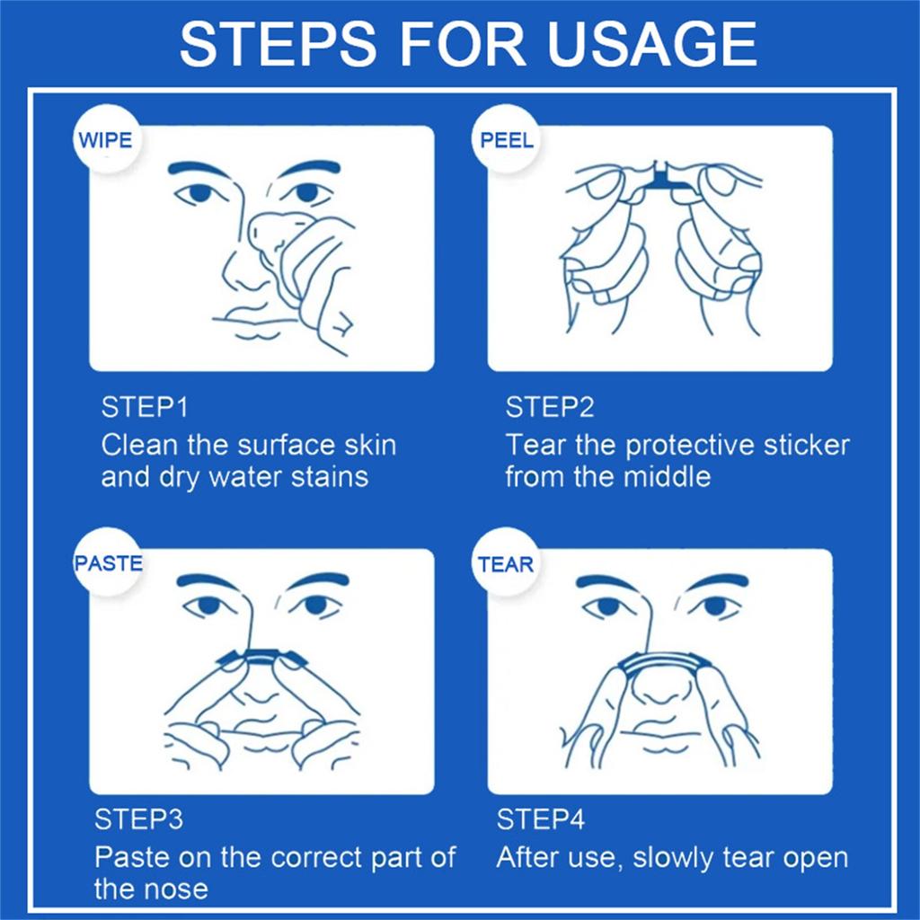 Помощь во сне Дыхательная полоска для носа Полоска для носа от храпа, пластырь от храпа Помогает остановить храп и заложенность носа Спите спокойно
