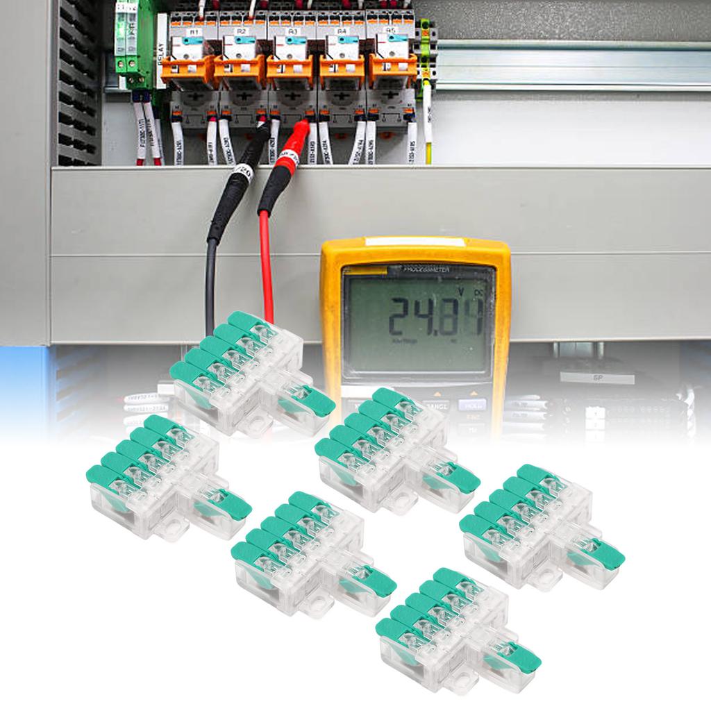 10 шт. 1 в 5 выходов электрический соединитель для сращивания проводов быстрый соединитель для сращивания проводов 41A 450V