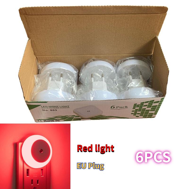 Intelligent Light Control Induction Light, Small Night Light, White Light, Blue Light, Red Light, Warm Light, Amber Light, Smart Home