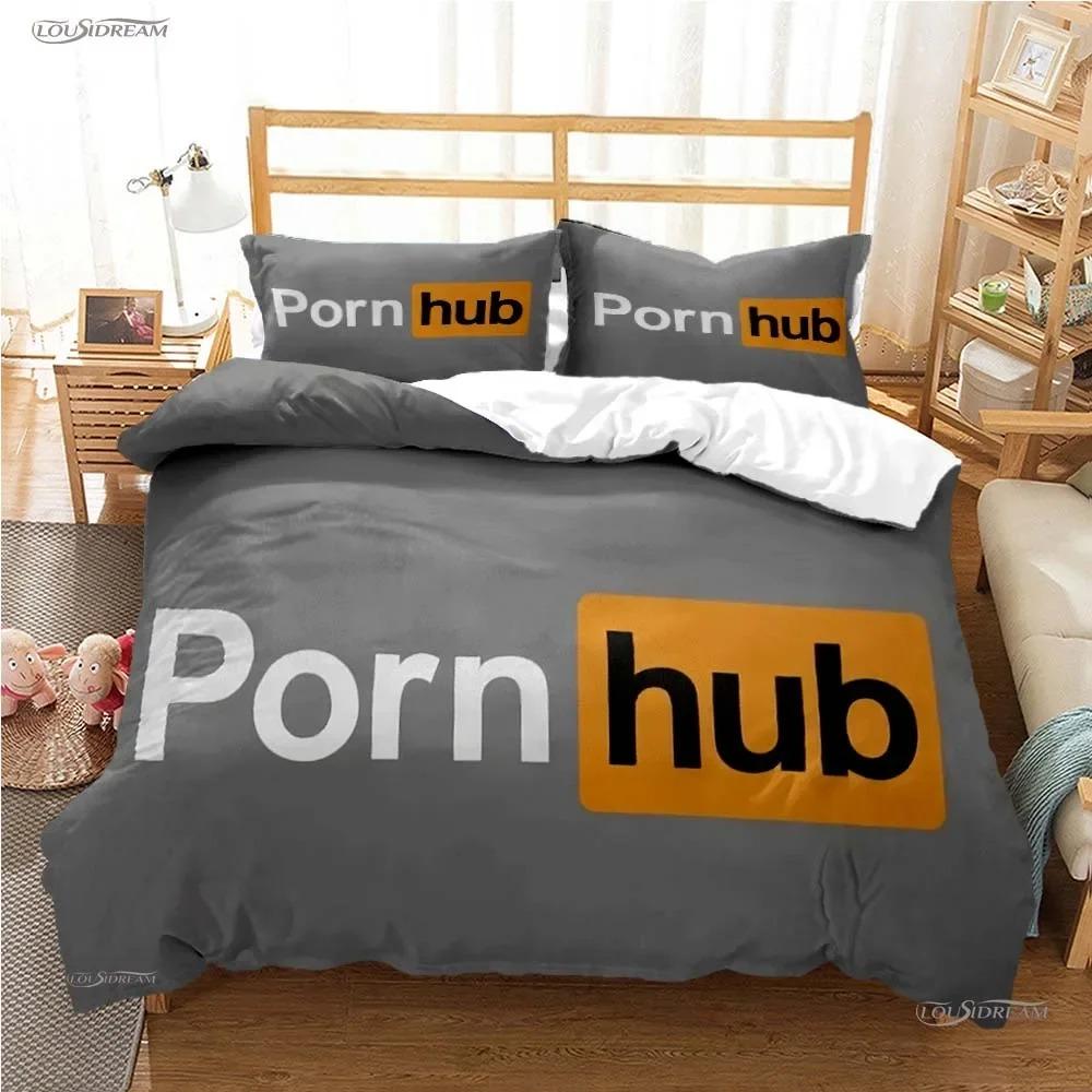 P-Porn H-hub Fashion Tread All Season Duvet Cover Комплект постельного белья Мягкий пододеяльник и наволочка для подростка Single/Double/Queen/King