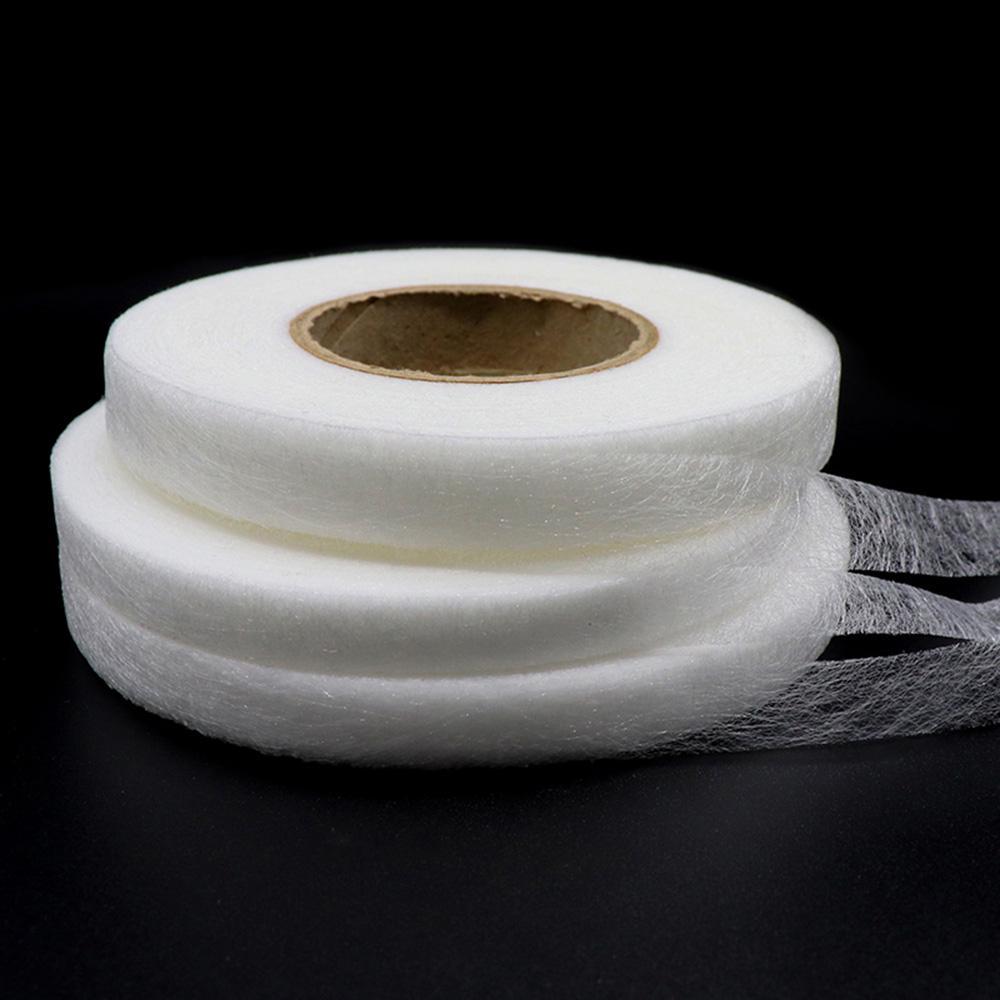 White Double Sided Sewing Accessory Adhesive Tape Cloth Apparel Fusible Interlining Fabric Tape Glue Tape