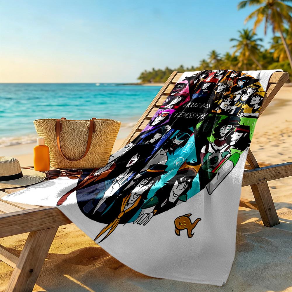 Incredibox Beach Towel Super Soft Microfiber Quickdry Fabric Comfortable Lightweight Portable for Swimming,Beach,Camping, Travel, Beach Accessories,Gy