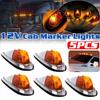 DC 12V Amber Teardrop Cab Light Cab Marker Light Front Rear Top Clearance Roof Running Light Wiring Pack for Truck Van Semis RV