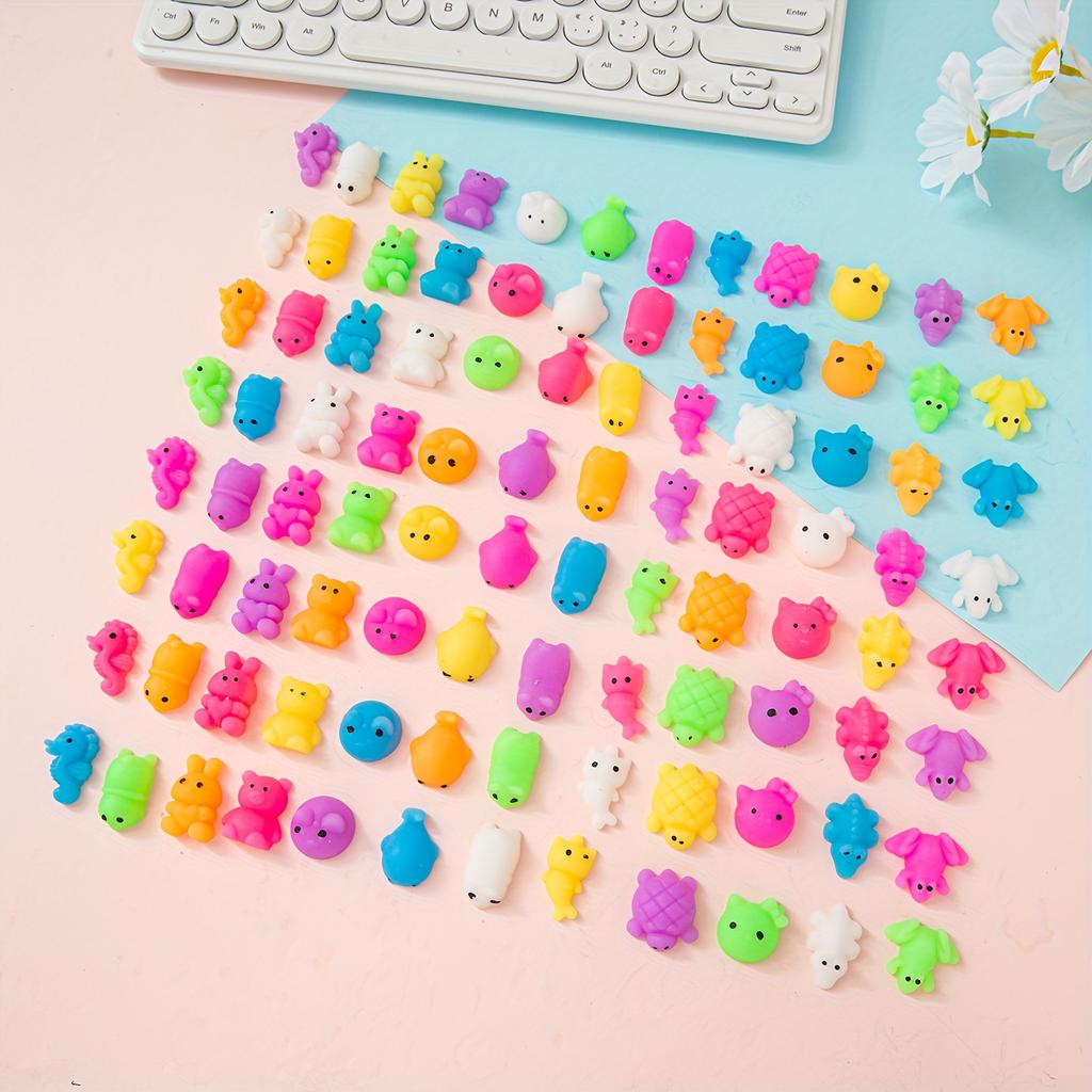 5pcs Cute Soft Squishy Dumpling Toy, Mixed Color Stress Reliever, Perfect Party Favor Classroom Prize Halloween Christmas Gift