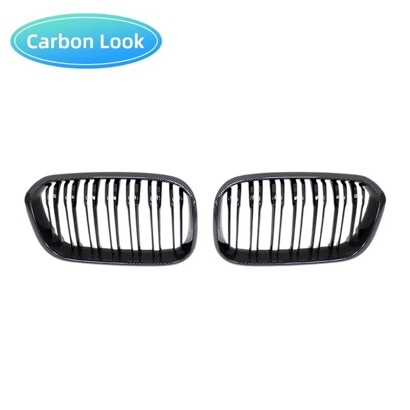 Car Kidney Replacement Front Grill For BMW F20 F21 118i 120i 125i 2015-2018 Racing Grills Gloss Black Grills Auto Accessories