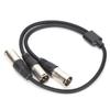 JORINDO JD60711 XLR Male to Dual XLR Male Cable YType Splitter Microphone Cable