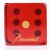 Baccarat Dice Set of 5 Jew Crystal Clear Red 2813755 [Item]