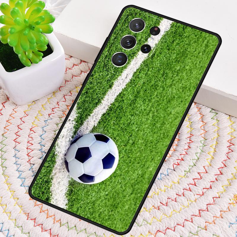Зеленый чехол для телефона с футбольным полем для Samsung Galaxy note 10 pro S26 Ultra S23 S24 FE S25 S21 S22 PLUS противоударный