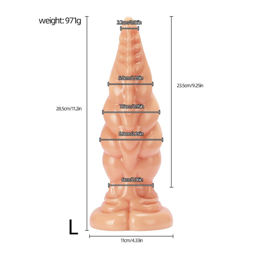 Анальная пробка «Рог инопланетного носорога» - Толстая, большая пробка для ануса для мужчин и женщин, Эротическая игрушка и мастурбатор