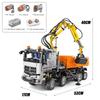 Mold King 19007 технология аэродинамическая модель грузовика комплект строительных блоков, 2970 больших аэродинамических крановых строительных блоков, строительная машина с 3
