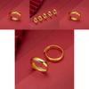 Beautifully Crafted Gold Plated Couples Adjustable Ring Simple And Elegant For All Day Wear