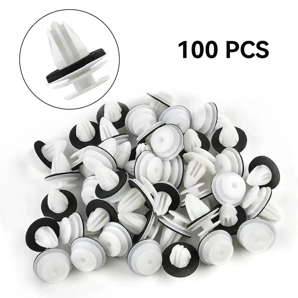 50Pcs Auto Bumper Mudguard Automotive Fastener Clip Car General Accessories Car Interior Door Panel Card Trim Fastener Clips
