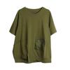 Dimanaf 2025 Women T-Shirt Zipper Female Solid O-Neck Cotton Loose Short Sleeve Tops&Tees