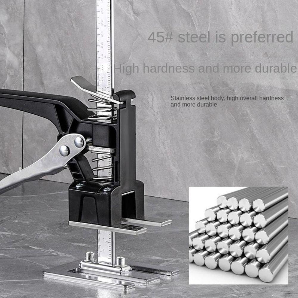 Heavy-Duty Metal Cabinet Lift-Up Tool Effort-Saving Precise Positioning Tile Height Adjuster S/M/L Steel Height Locator Lifter