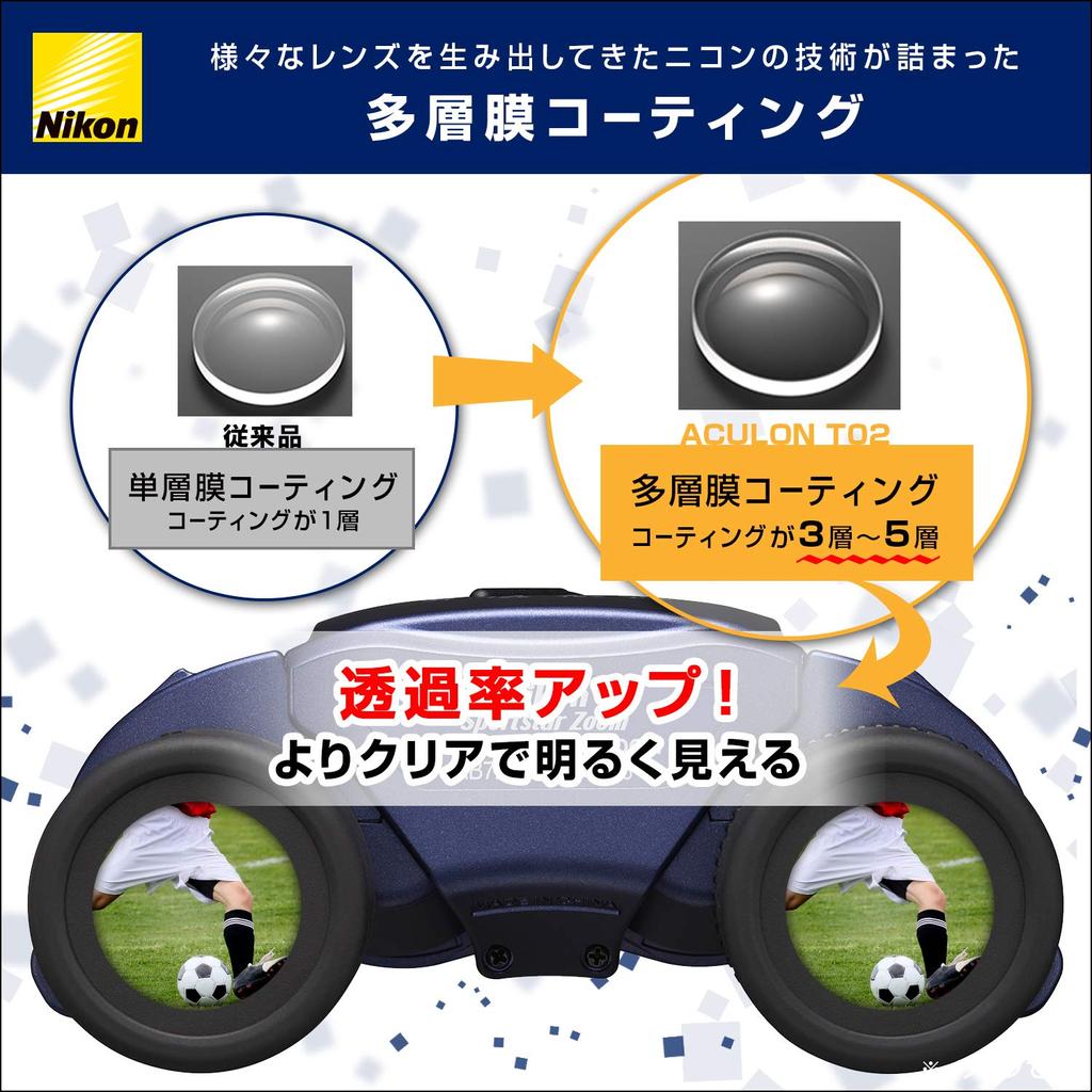 Бинокль Nikon Zoom Sportstar Zoom Porro Prism Type 25 калибра черный Sportstar Zoom Live Concert Sports Watching 8-24x25 8-24x SPZ8-24X25BK